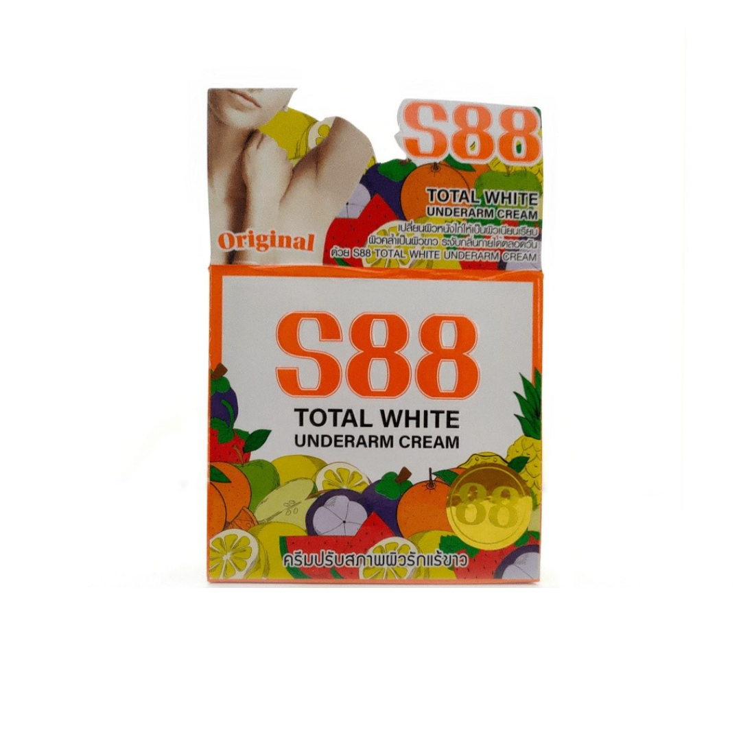 S88 Total White Underarm Cream 35g - Thai-made brightening underarm cream
