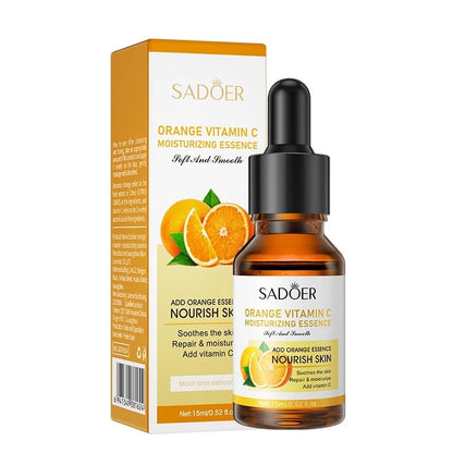 SADOER Serum 15ml bottle packaging Thailand brightening facial serum with Vitamin C Vitamin E natural extracts 4 formulas