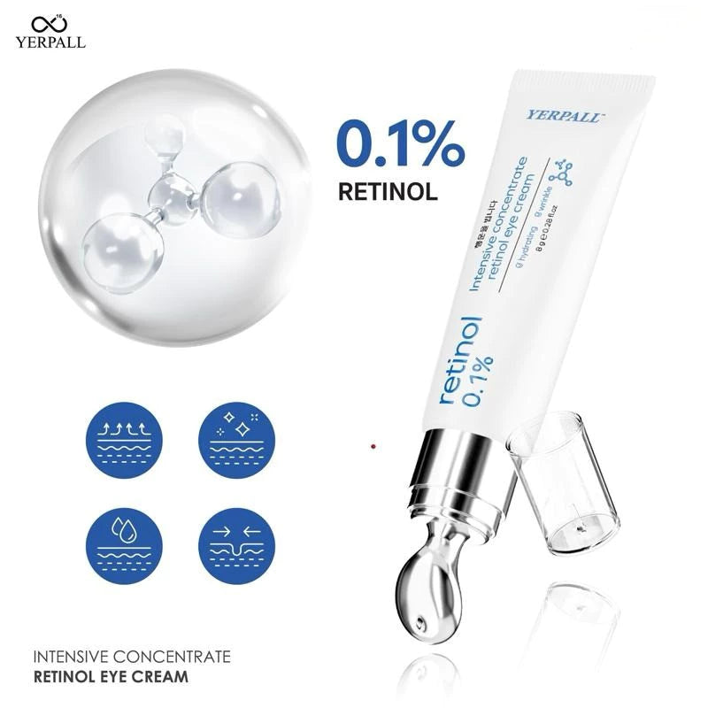 Thai FDA registered Yerpall Intensive Concentrate Retinol Eye Cream 10-1-6200033654 dermatologist-tested suitable for sensitive skin anti-aging eye care