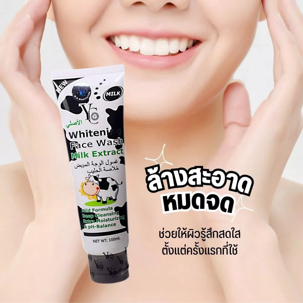YC Whitening Face Wash | Brightening Facial Foam Thai