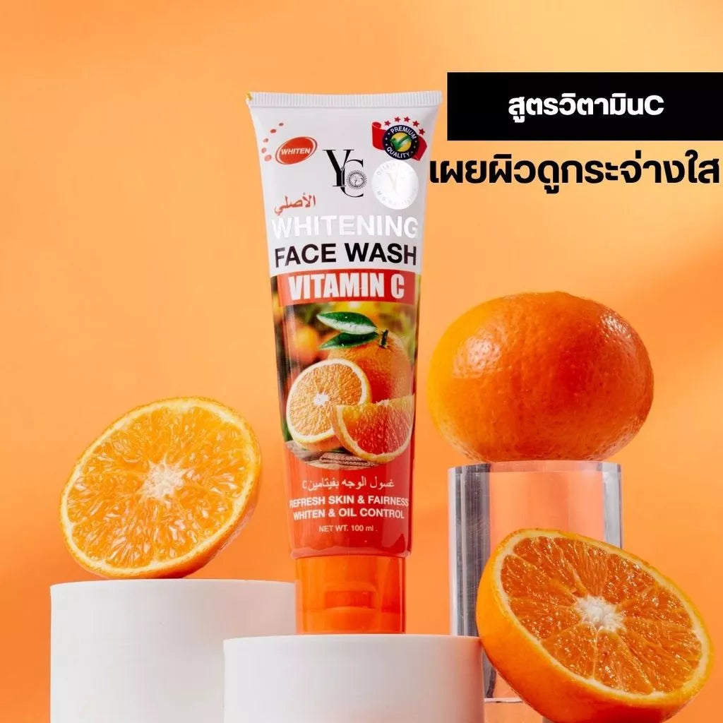 YC Whitening Face Wash | Brightening Facial Foam Thai