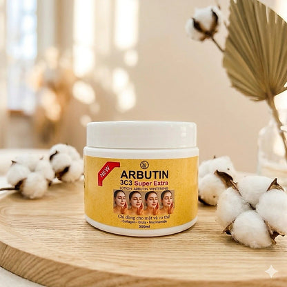Arbutine 3C3 Extra Lotion Arbutin Whitening 300ml bottle packaging Thailand brightening body lotion
