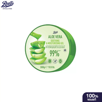 Aloe Vera Soothing Gel texture close-up 99% pure aloe vera hyaluronic acid vitamin E formula