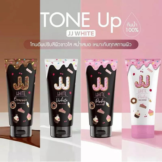 JJ White Sun Lotion SPF50 PA++ bottle packaging Thailand brightening daily sunscreen with broad-spectrum UV protection