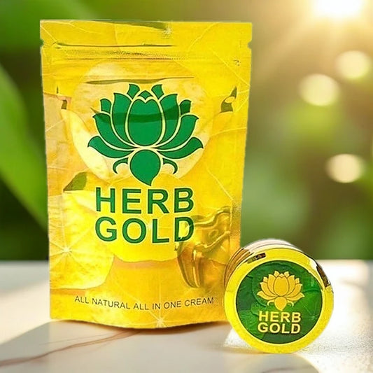 HERB GOLD CREAM by Herb Inside jar packaging Thailand fast-acting herbal acne and brightening face cream