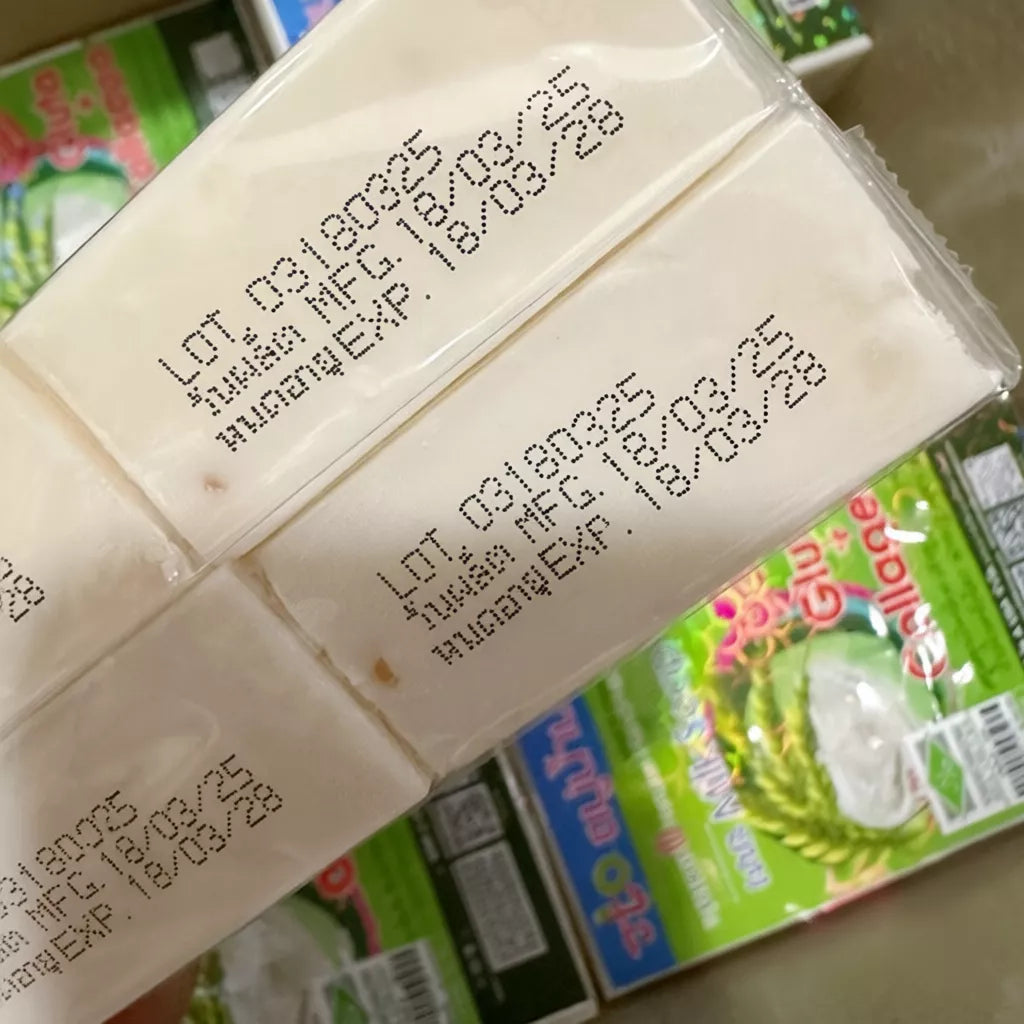 JAM Rice Milk Soap texture close-up rice milk extract vitamin E glycerin formula