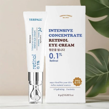 Yerpall Intensive Concentrate Retinol Eye Cream 8g jar packaging Thailand anti-aging under-eye cream with Retinol Aquatide Red Algae Peptides