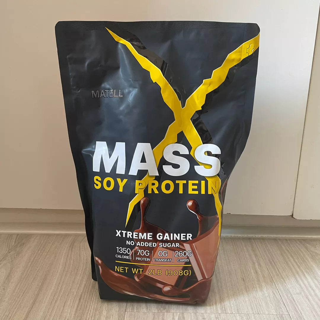 Matell Mass Soy Protein Gainer 2LB (908g) – 1,350 Calories & 80g True Protein Per Serving for Maximum Weight Gain