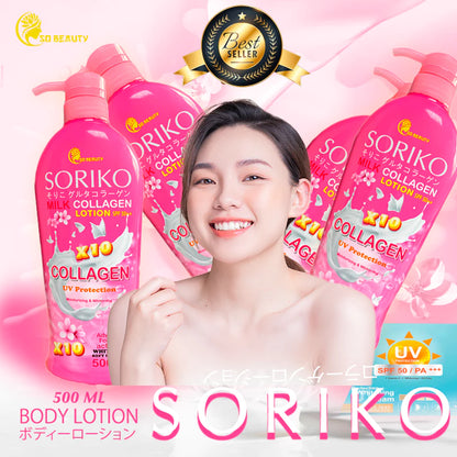 SORIKO Milk Collagen Lotion | Brightening Anti-Aging SPF Thai