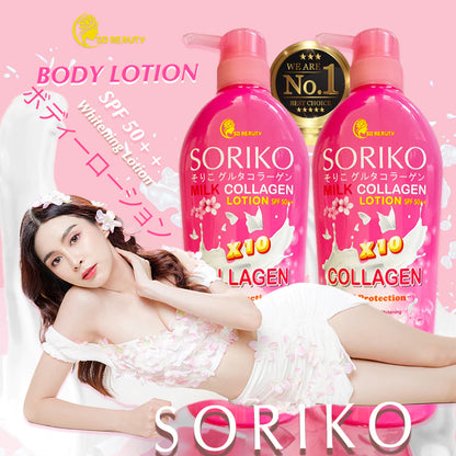 SORIKO Milk Collagen Lotion | Brightening Anti-Aging SPF Thai