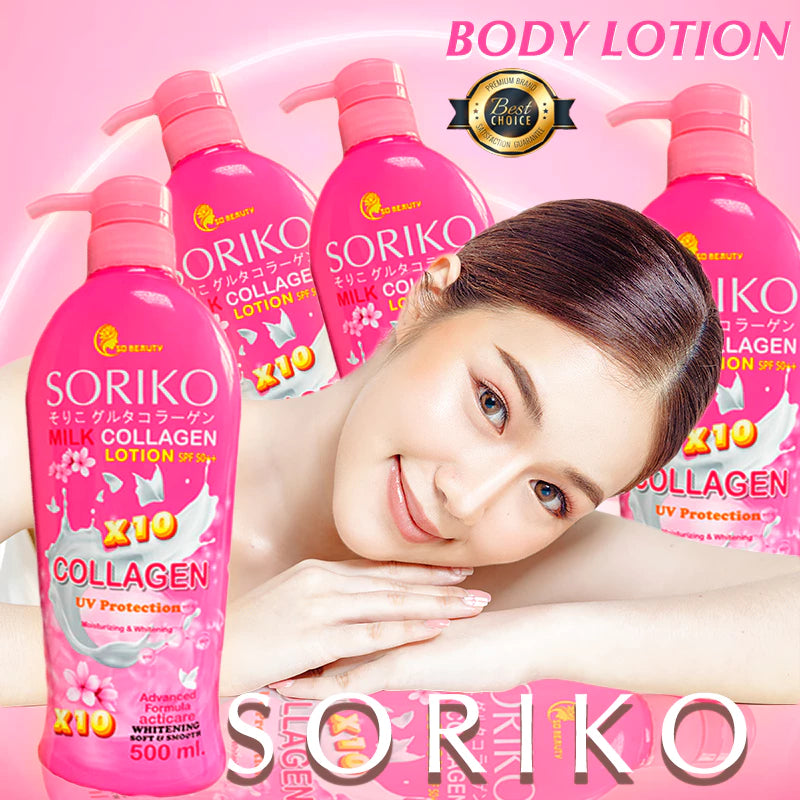 SORIKO Milk Collagen Lotion | Brightening Anti-Aging SPF Thai