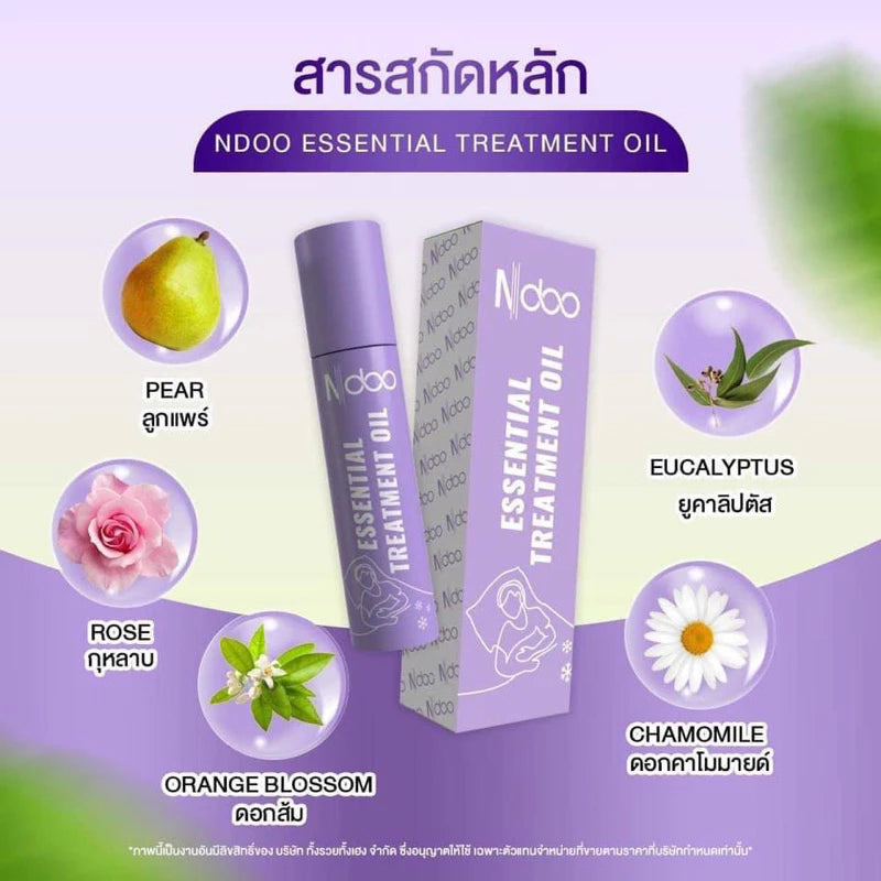 Ndoo Migraine Relief Roll-on 10ml – Ayurvedic Cooling Headache & Sleep-Relax Roll-on (Green & Purple)