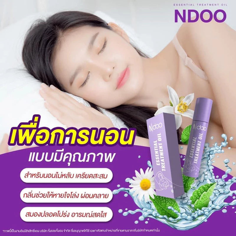 Ndoo Migraine Relief Roll-on 10ml – Ayurvedic Cooling Headache & Sleep-Relax Roll-on (Green & Purple)