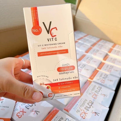 Thai FDA registered Ratcha Vit C Whitening Cream 11-1-6300053959 pregnancy-safe suitable for sensitive skin brightening care