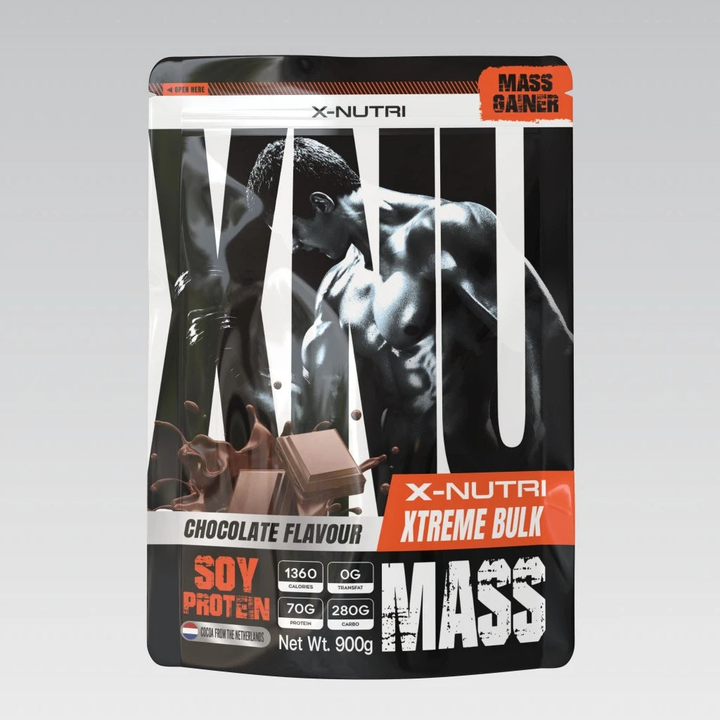 XNU Mass Soy Protein Gainer 350g pouch packaging Thailand plant-based mass gainer protein powder with Soy Protein Isolate
