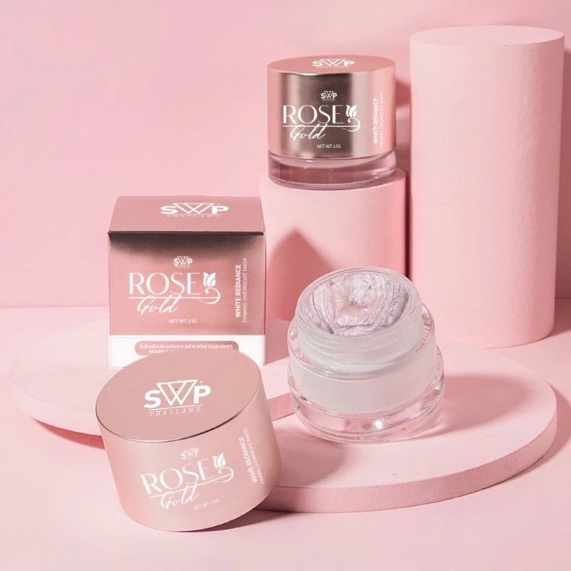 Rose Gold White Redaince Firming overnight mask 