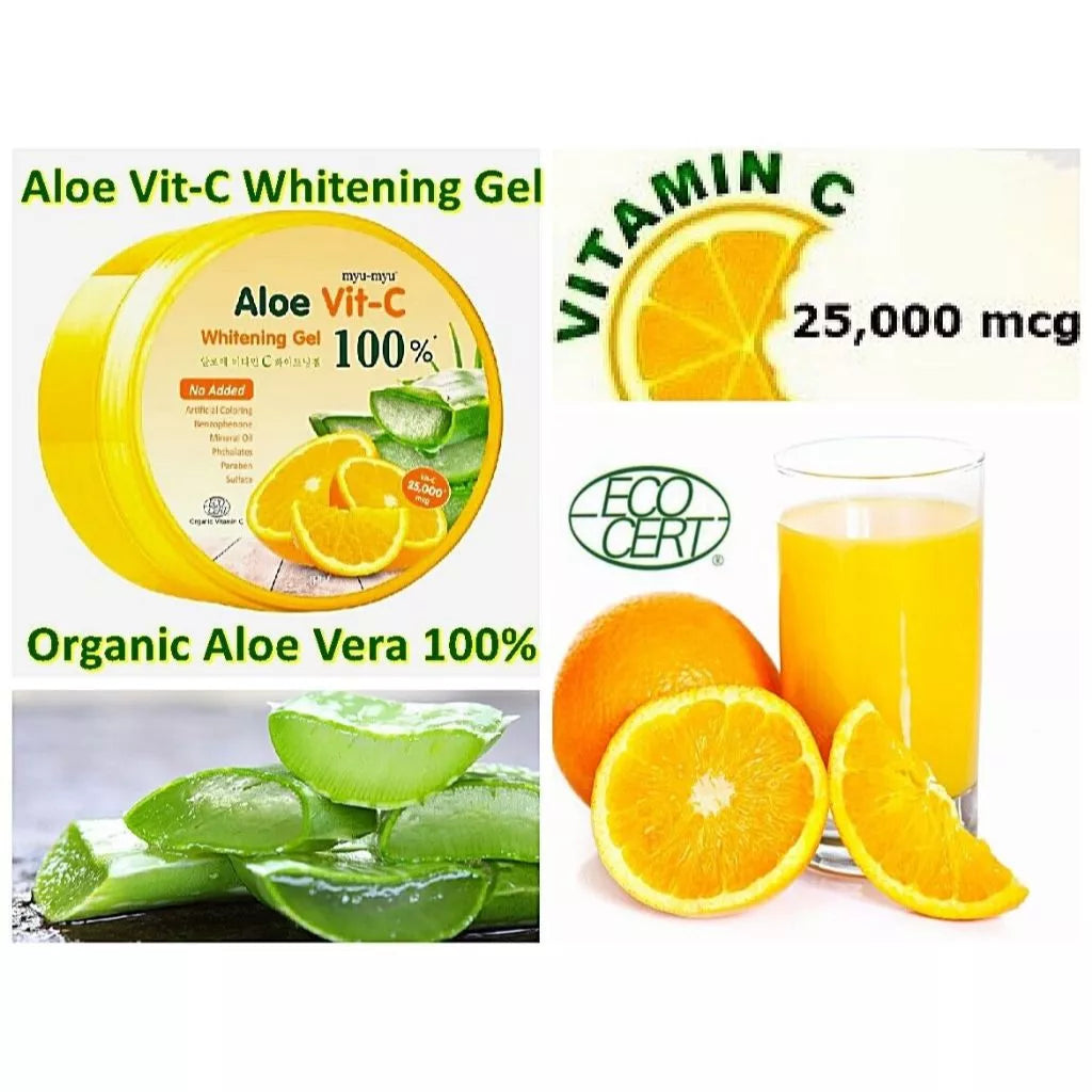 Myu Myu Aloe Vit C Gel | Brightening Soothing Moisturizer Thai