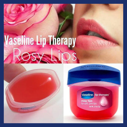 VASELINE Lip Therapy Rosy – Petrolatum Lip Balm with Sheer Pink Tint | Heal, Moisturize & Protect