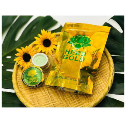 HERB GOLD CREAM by Herb Inside jar packaging Thailand fast-acting herbal acne and brightening face cream