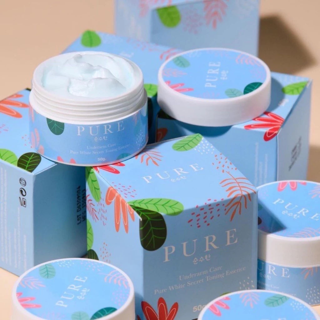 Thai FDA registered PURE Underarm Treatment Smooth dermatologist-tested safe for teens pregnancy sensitive skin