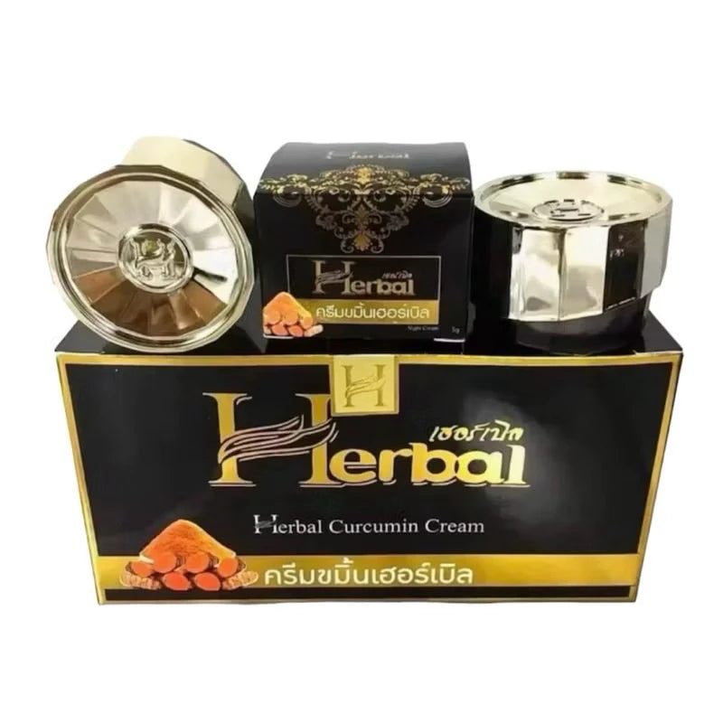 Thai FDA registered Black Turmeric Herbal Cream 50-1-6200036357 dermatologist-tested pure herbal suitable for sensitive skin brightening acne scar care