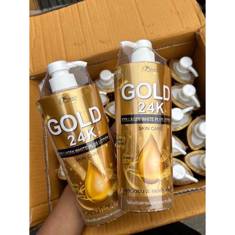 Gold 24K Body Lotion Collagen White Plus Lotion 500 ML