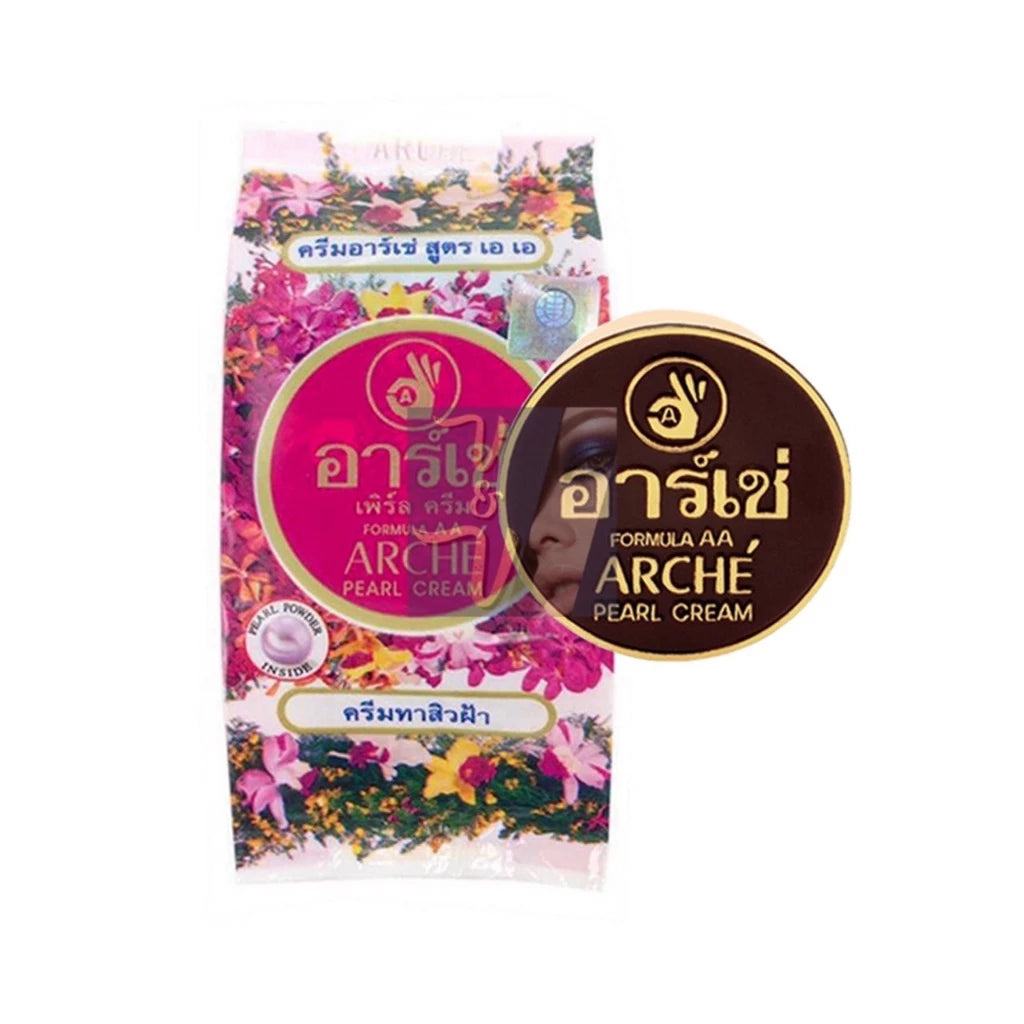 Arche Pearl Cream texture close-up pearl extract anti-acne complex soothing botanicals formula