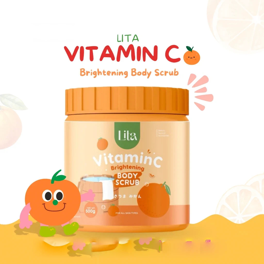 Lita Vitamin C Scrub – Stretch Mark & Dark Spot Exfoliating Body Treatment
