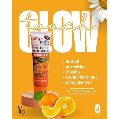 YC Whitening Face Wash | Brightening Facial Foam Thai