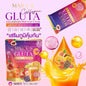 MARA'S collagen L-glutathione vitamin C zinc CoQ10 ingredients with natural mixed fruit flavor and Thai formula symbols