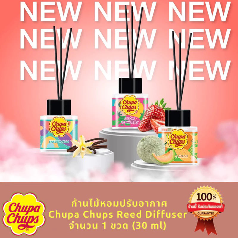 Chupa Chups Aromatic Reed Diffuser 30ml bottle packaging Thailand candy-scented home fragrance