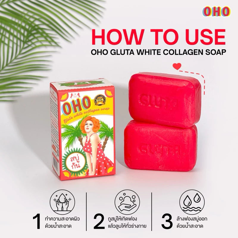 OHO GLUTA WHITE COLLAGEN SOAP