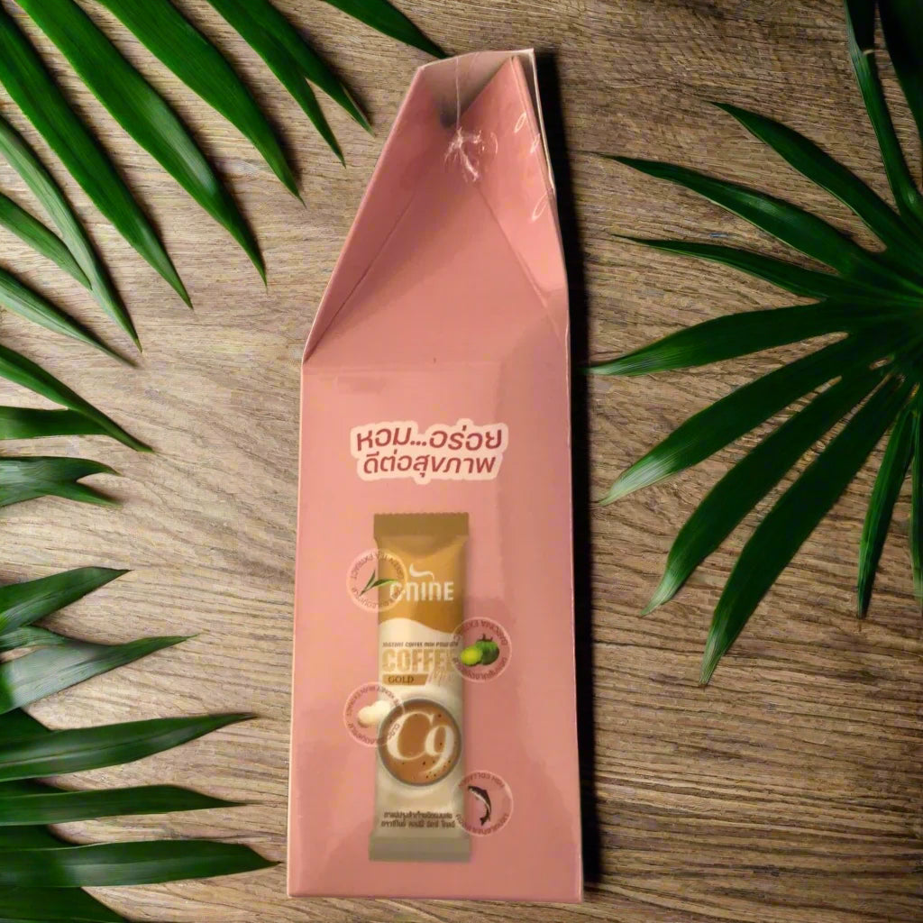 C-Nine coffee fish collagen L-Carnitine white kidney bean dietary fiber ingredients with Thai functional beverage quality symbols