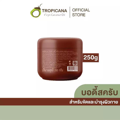 Tropicana Coconut Oil Scrub Cream 250g – Brightening Exfoliator & Moisturizer
