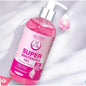 Woman applying Seoul Shu Glassy Lotion for brighter glassy radiant body skin before after