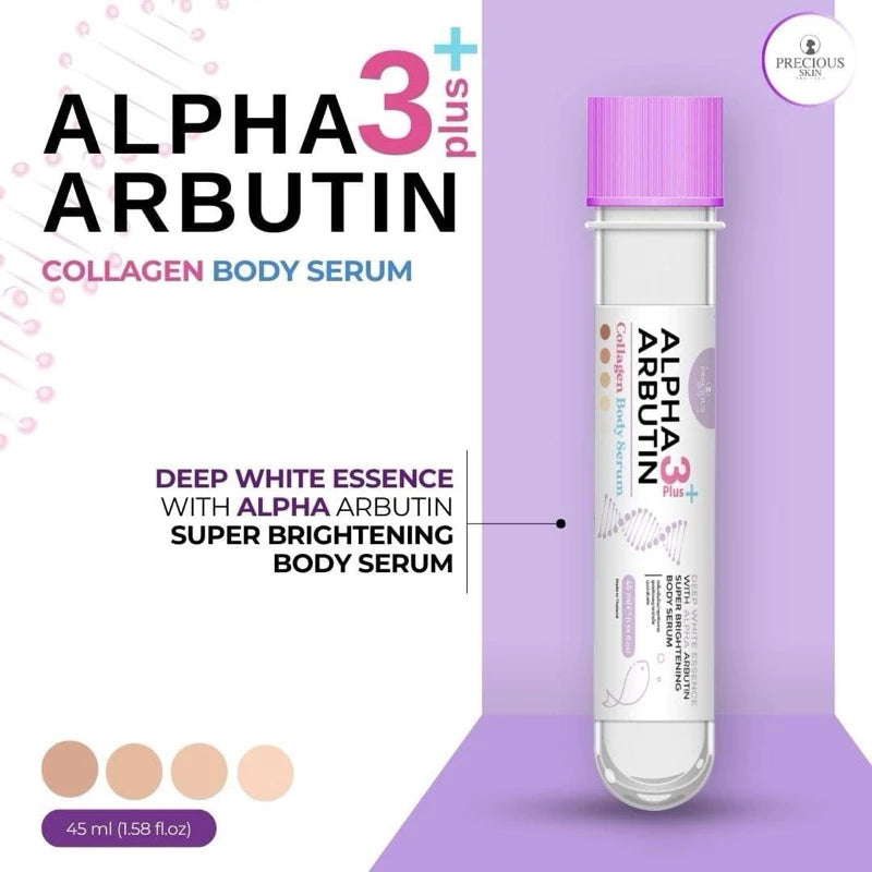 Precious serum alpha arbutin and collagen ingredients with FDA Thailand registration 11-1-6400019232 symbols for international quality standards