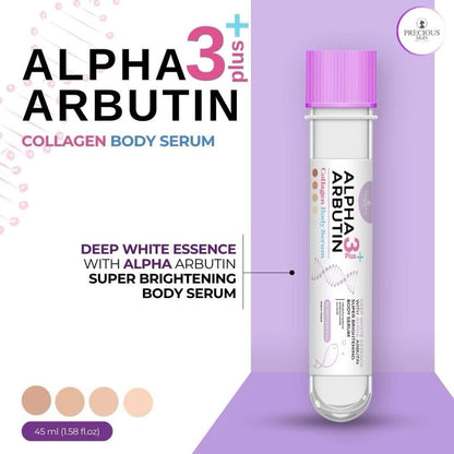 Precious serum alpha arbutin and collagen ingredients with FDA Thailand registration 11-1-6400019232 symbols for international quality standards