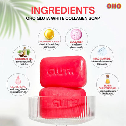 OHO GLUTA WHITE COLLAGEN SOAP
