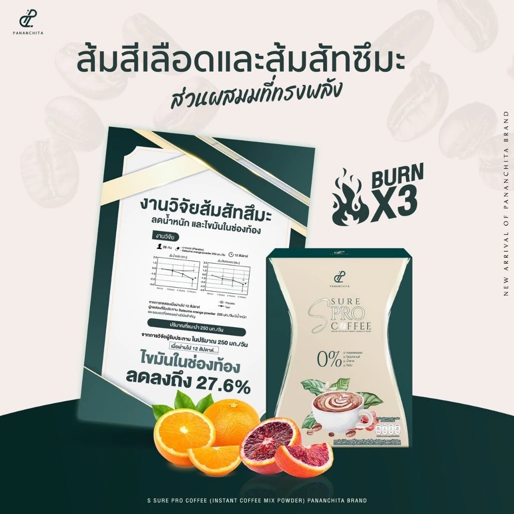 PANANCHITA EsSure Pro Coffee Ready-to-Drink sachet box packaging Thailand beauty coffee supplement