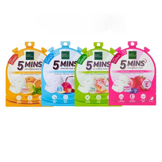 Baby Bright 5 Min Mask 18g | Quick Brightening Sheet Mask