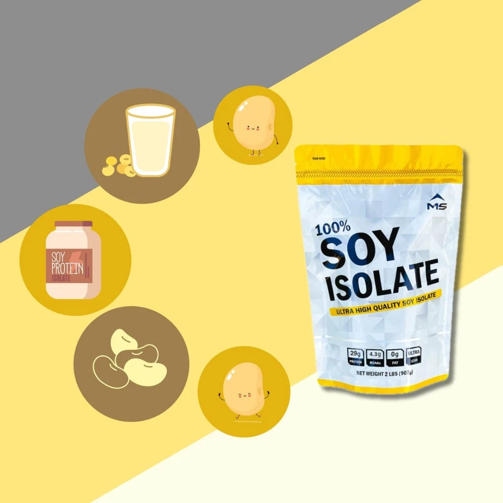 MS Soy Protein Isolate bag packaging Thailand vegan plant-based fitness protein powder