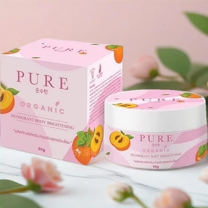 PURE Underarm Treatment Smooth 50ml bottle packaging Thailand gentle brightening underarm care for fresh confident skin