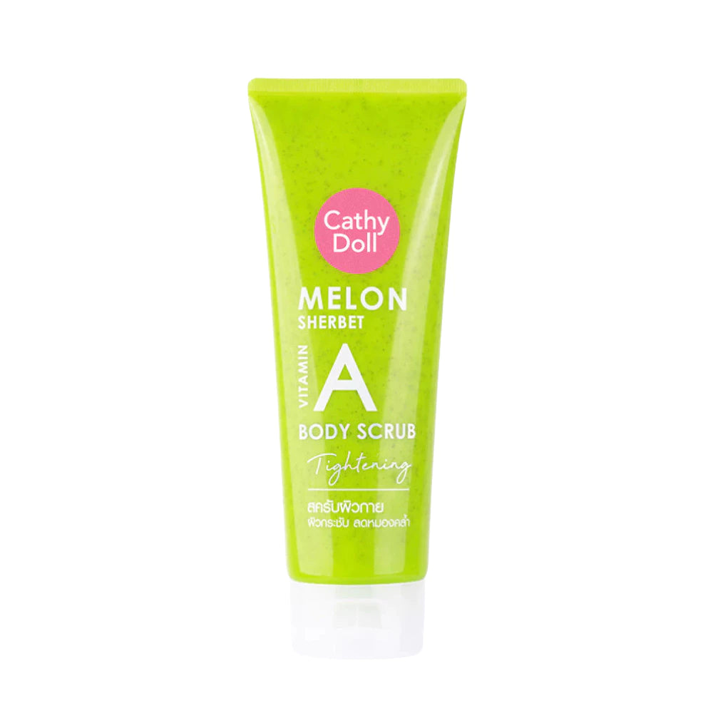 Cathy Doll Peach Smoothie Vitamin B3 Body Scrub Whitening 320g jar Thailand