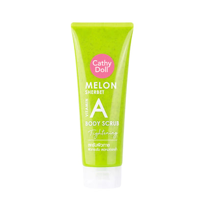 Cathy Doll Peach Smoothie Vitamin B3 Body Scrub Whitening 320g jar Thailand