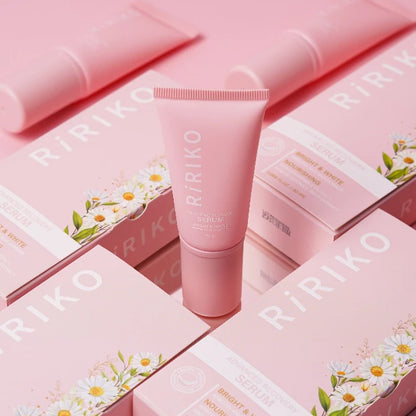RiRIKO Advanced Recovery Serum 30ml tube packaging Thailand soothing brightening gel with Arbutin Vitamin B3 Wasabi Root Extract
