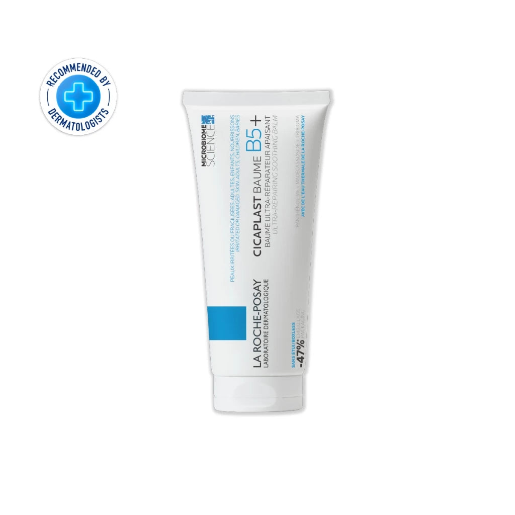 La Roche-Posay CICAPLAST BAUME B5+ Skin Balm 100ml tube packaging soothing barrier-repair balm with 5% Panthenol Madecassoside Tribioma