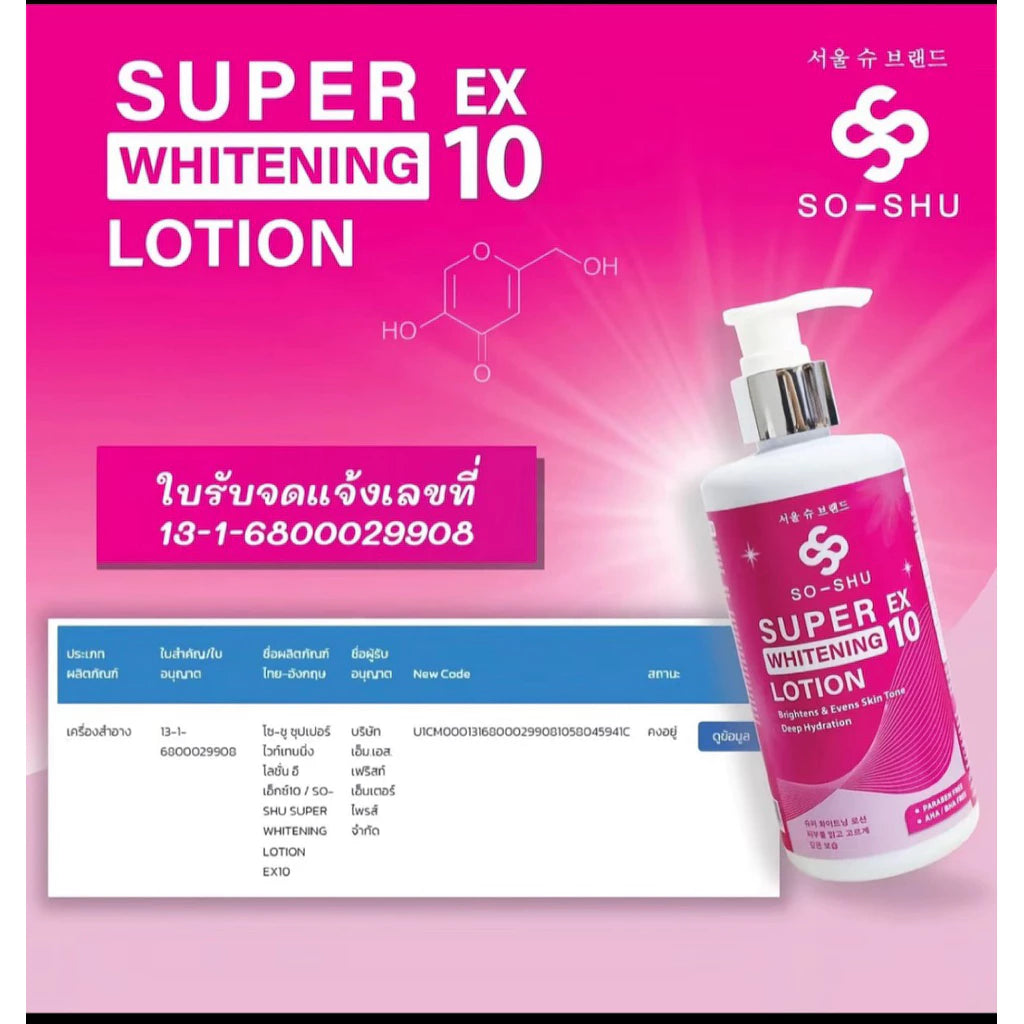 Seoul Shu Glassy Lotion texture close-up niacinamide hyaluronic acid glass skin complex formula