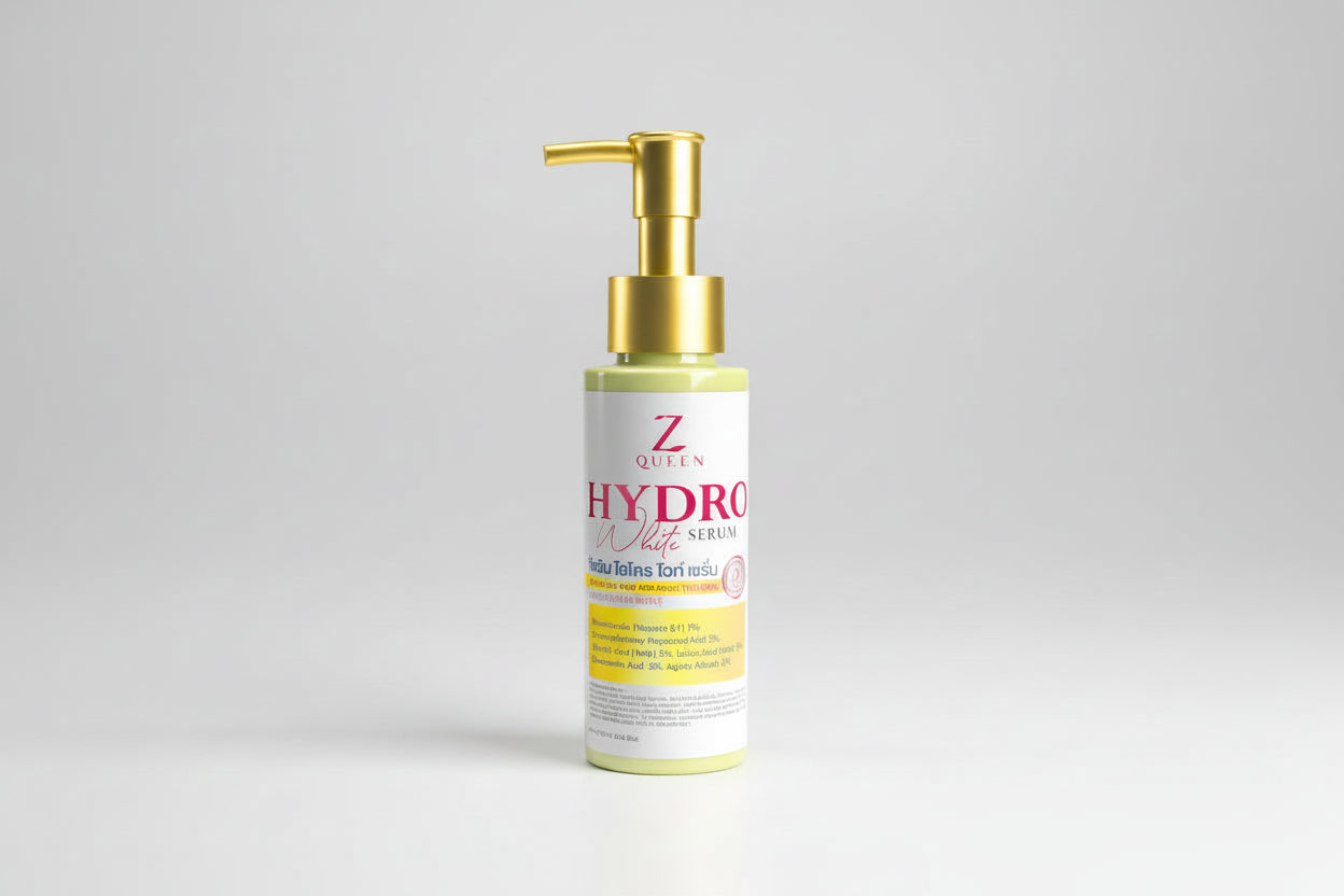 ZQUEEN Hydro White Dose 100ml bottle concentrated body whitening serum with niacinamide tranexamic acid glycolic acid and hydroxyphenoxypropionic acid