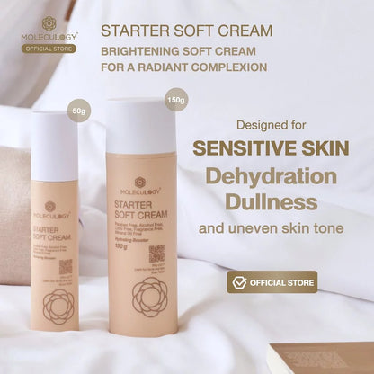 Moleculogy Starter Soft Cream – Brightening & Barrier Support for Sensitive Skin