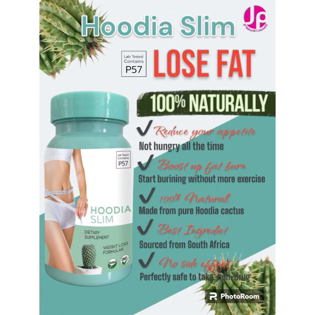 JP Hoodia Slim Tablet close-up pure herbal formulation free from synthetic stimulants metabolic support complex